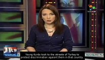 Kurds protest discrimination against them in Turkey