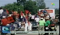 Honduran peasants demand peace in the region