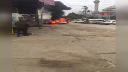 İzmir Tamirciye Sinirlendi Aracını Yaktı