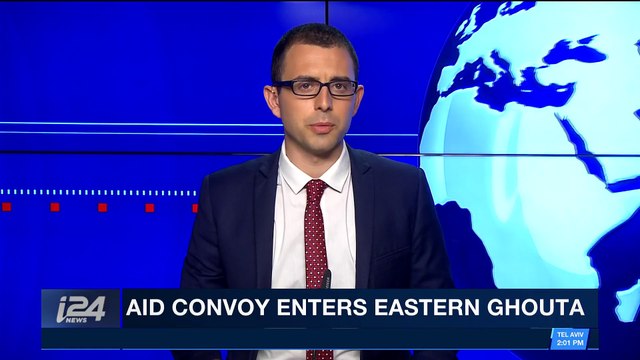 i24NEWS DESK | Aid convoy enters Eastern Ghouta | Friday, March 9th 2018