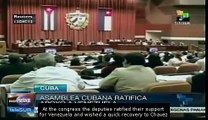 Cuban deputies sent a supportive message to Hugo Chavez
