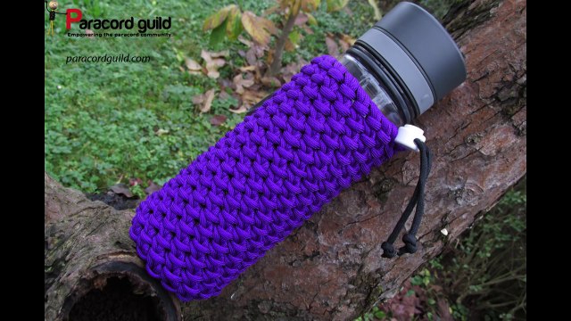 How to make a paracord bottle wrap- the chain sinnet