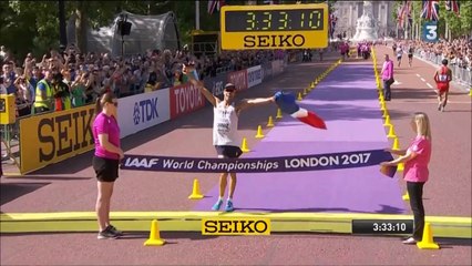 50km marche H (Diniz) - ChM 2017 athlétisme (résumé, podium, reportage et itw en plateau)