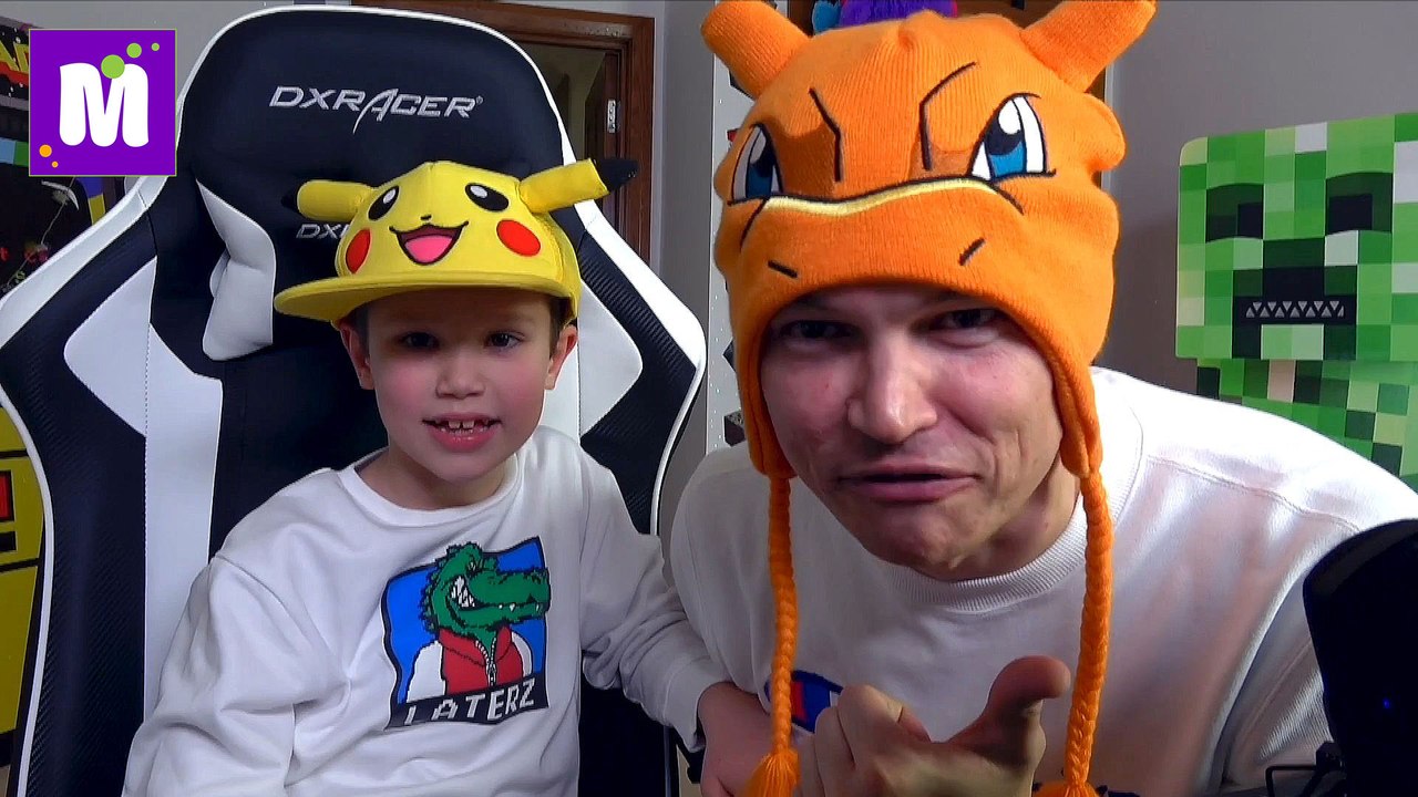 Покемоны МАКС и ПАПА играют в Огонь и Вода ⁄ Летсплей от Мистер Макс Плей в игру Fire and Water