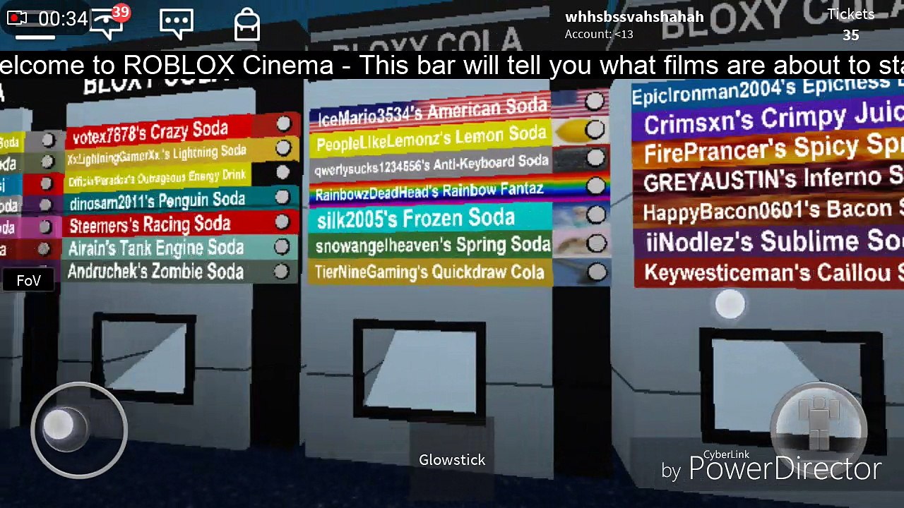 Cinema in Roblox