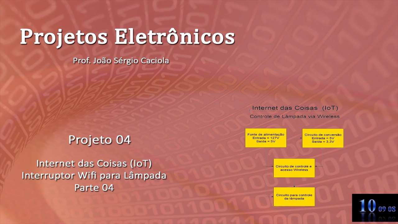 Projeto 04 - Controle de lâmpada wireless (IoT) - Parte 04 - Circuíto