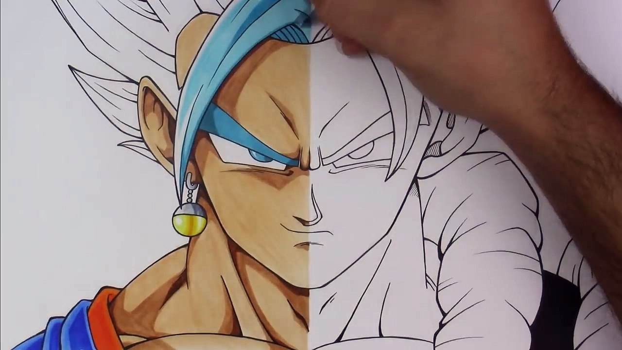 Drawing Gogeta Ultra Isntinct :v check out the comment for speed drawing  video : r/Dragonballsuper