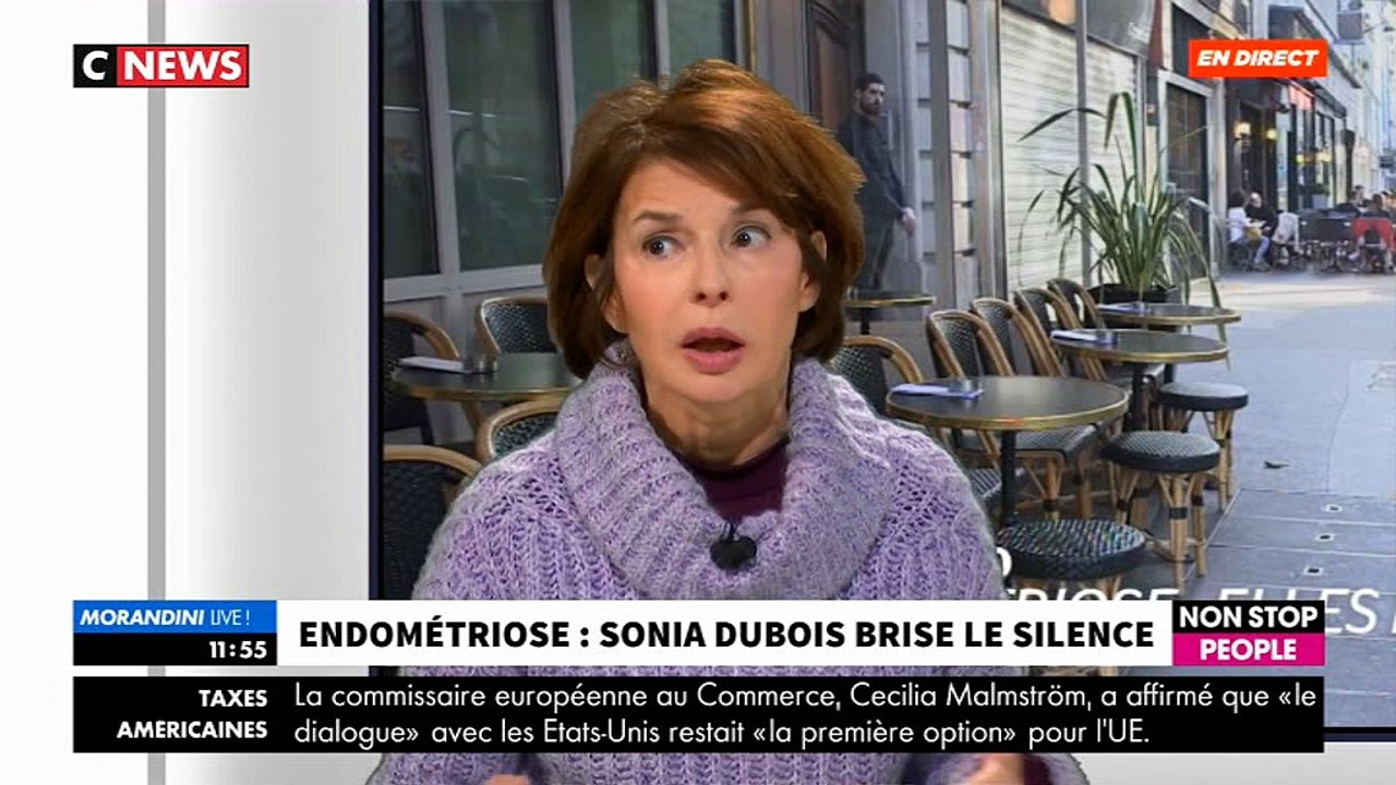 Endométriose: Le témoignage bouleversant de Sonia Dubois dans "Morandini Live" sur CNEWS et Non Stop People