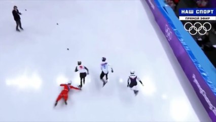 北朝鮮、ショートトラック男子で日本を妨害し失格！炭鉱行き_ (1)