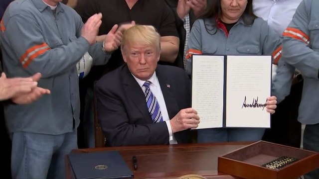 트럼프, 철강 25% 관세 부과 확정...캐나다·멕시코 제외 / YTN