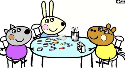 Colorindo os Amigos da Peppa - Jogo de Pintar