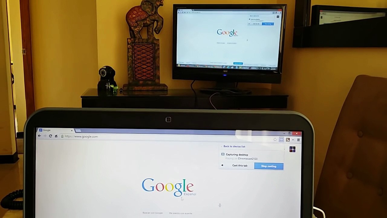 Ver toda la pantalla de tu PC en tu TV con ChromeCast - HDMI inalambrica o wireless