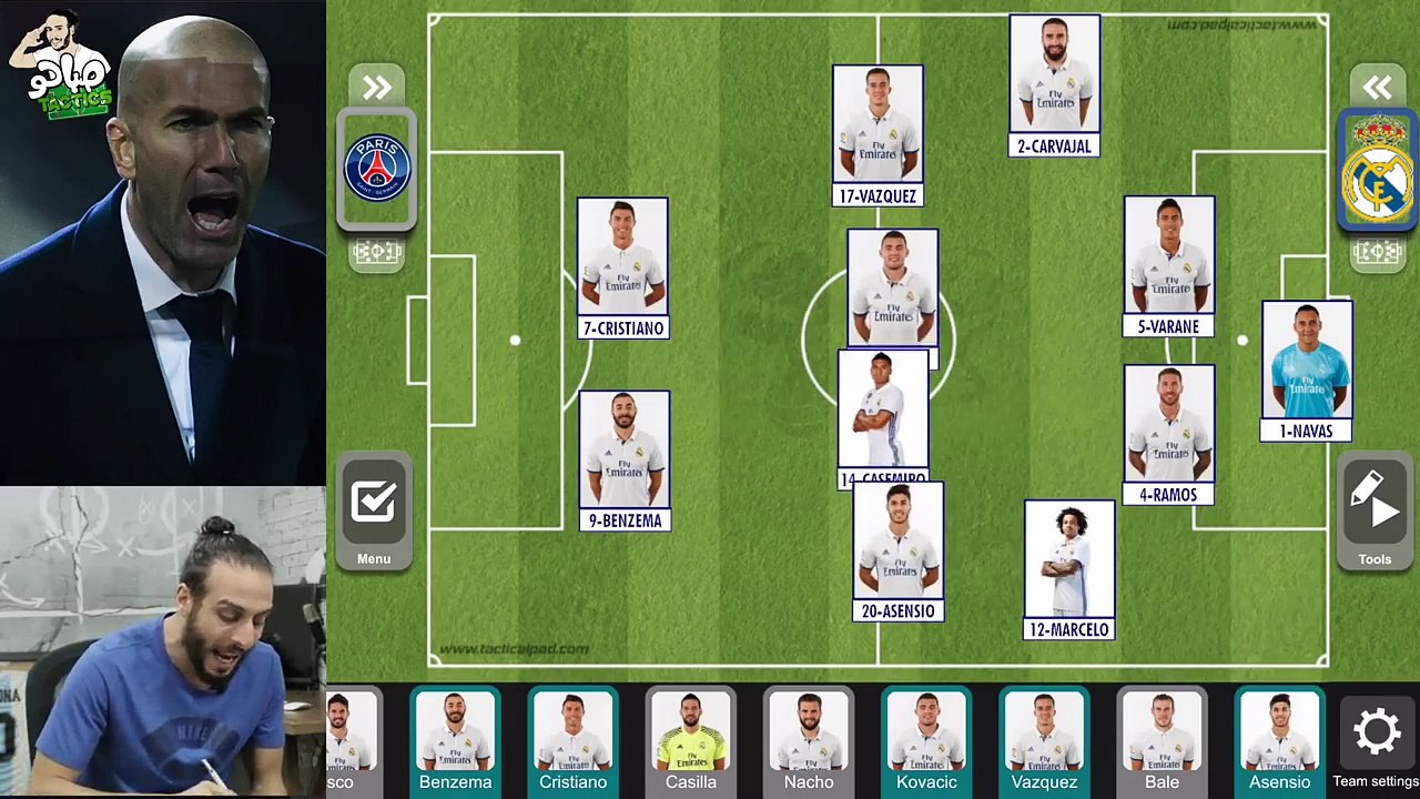 سر خطة زيدان الجديدة _ تحليل باريس ١-٢ ريال مدريد _ #صباحوكورة