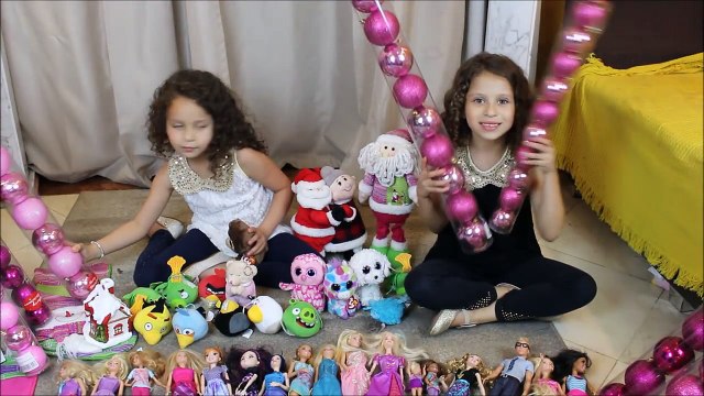 MONTANDO NOSSA ARVORE DE NATAL ROSA DA BARBIE - GIKA E FEKA