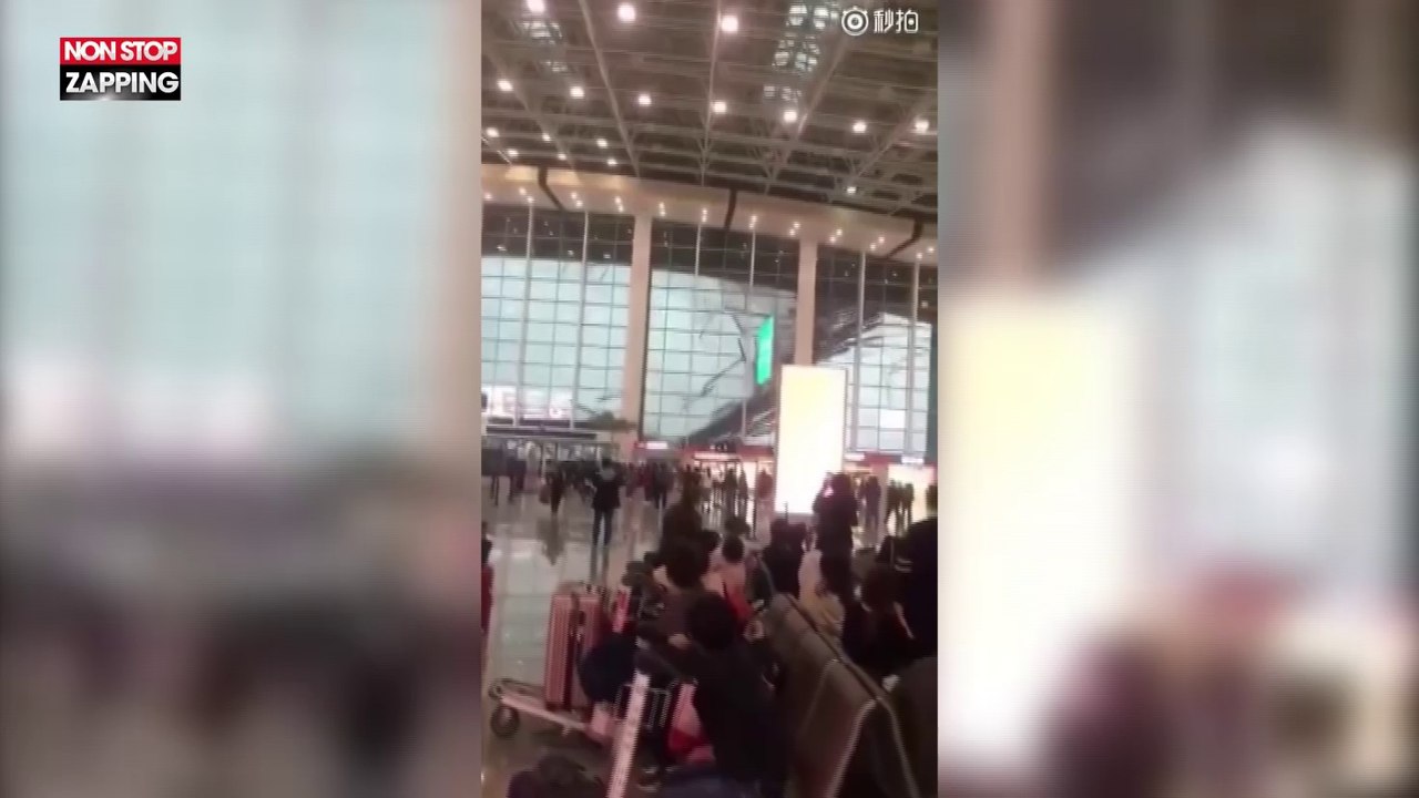 Chine : le toit d'un aéroport s'effondre, la vidéo choc