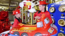Little heroes firefighters 17.Fire truck toys rescue fire station for kids! Fire trucks for children