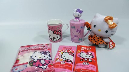 Hello Kitty Plush & Making Hello Kitty Hot Chocolate - Halloween new Series