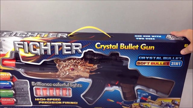 2 in 1 AK toy gun shoot Nerf Darts and Paintballs