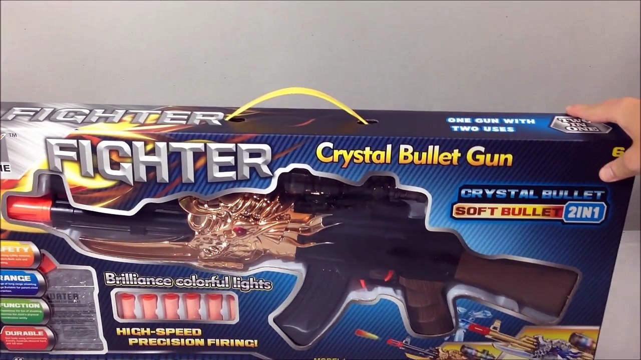 2 in 1 AK toy gun shoot Nerf Darts and Paintballs