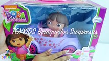 Dora Aventureira Brincando com Seu Carro Abrindo Surpresas Moranquinho TOYKIDS