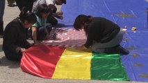 Bolivia hace historia con una bandera de más de 200 kilómetros
