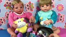 Bebês Reborn Gêmeos Ganham Novas Chupetas! Peter Toys