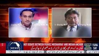 BAKWAS BAND KERO- Pervez Musharraf Ne Indian Anchor Ko Kahin Ka Naa Chora