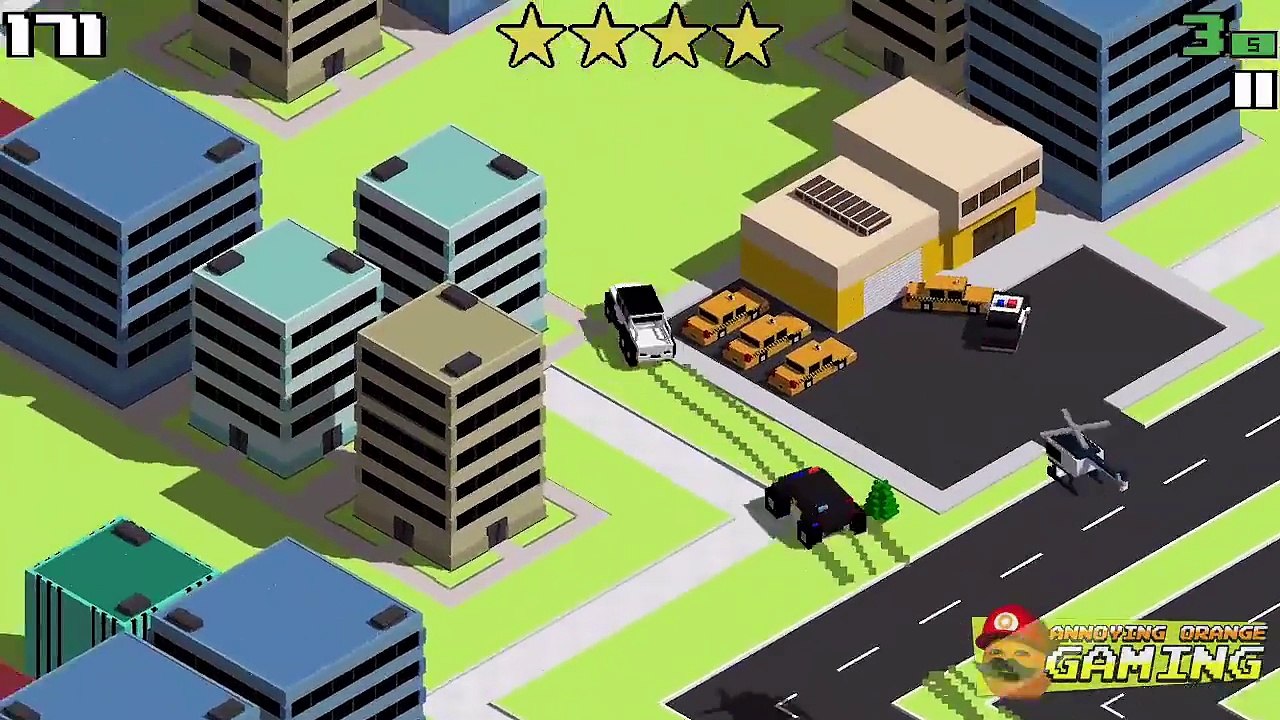 Annoying Orange Plays - Smashy Road #2: CACTUS POLICE!