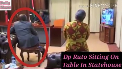 Leaked Video Showing Dp Ruto Misbehaving In Statehouse.