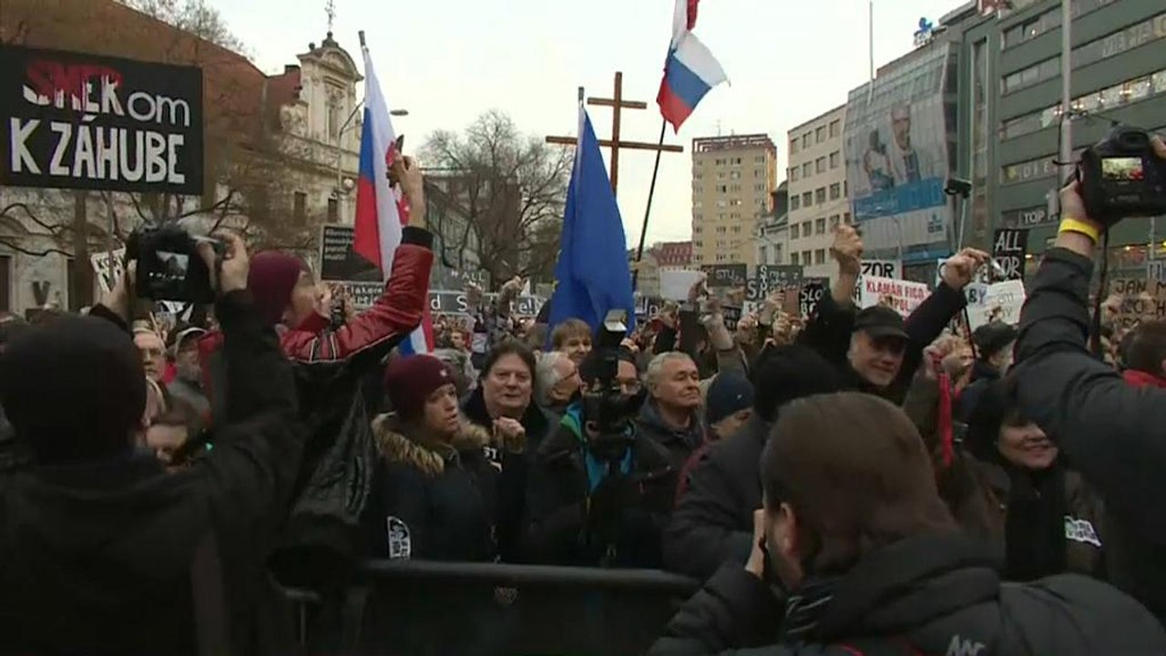 Riesendemo in Bratislava