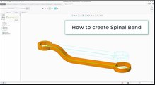 PTC Creo 4.0 tutorial: Spinal Bend