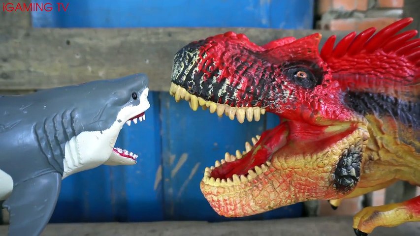 SHARK VS DINOSAURS REAL LIFE THE OCTOPUS GIANT BIG SEA ANIMAL ATTACK SHARK AND DINOSAURS TOYS EP2