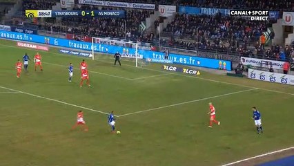 Résumé Strasbourg - Monaco but But Stevan Jovetić (1-3)