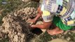 Amazing Muddy soil Hole Trap - Smart Man Build Fish Trap By Muddy soil- Get Alot of Fish 100%