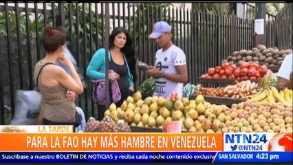 FAO mostró preocupación por la inseguridad alimentaria en Venezuela