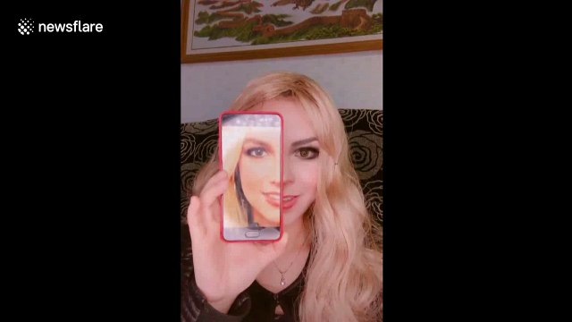 Chinese makeup artist transforms herself into Western celebrities