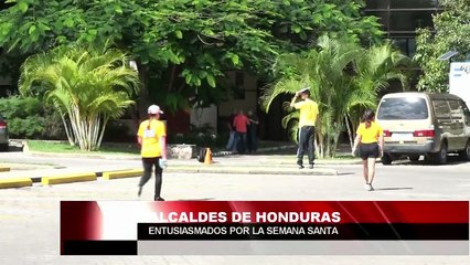 Alcaldes de Honduras entusiasmados por la semana santa