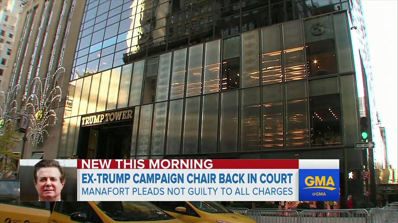 Paul Manafort pleads not guilty on fraud charges