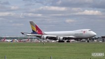Asiana Airlines - Boeing 747-400F [HL7419] Landing at London Stansted Airport