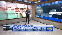 US bars employee travel to Mexican town after explosion on ferry boat