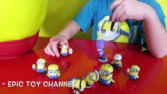 GIANT MINION Play-Doh Surprise Egg DESPICABLE ME Surprise Toys, Minion Candy & Minion Dave Toy