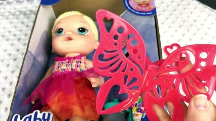 Blonde Baby Alive Face Paint Fairy Doll Feeding Green Veggies Poops Everywhere and gets a Bath