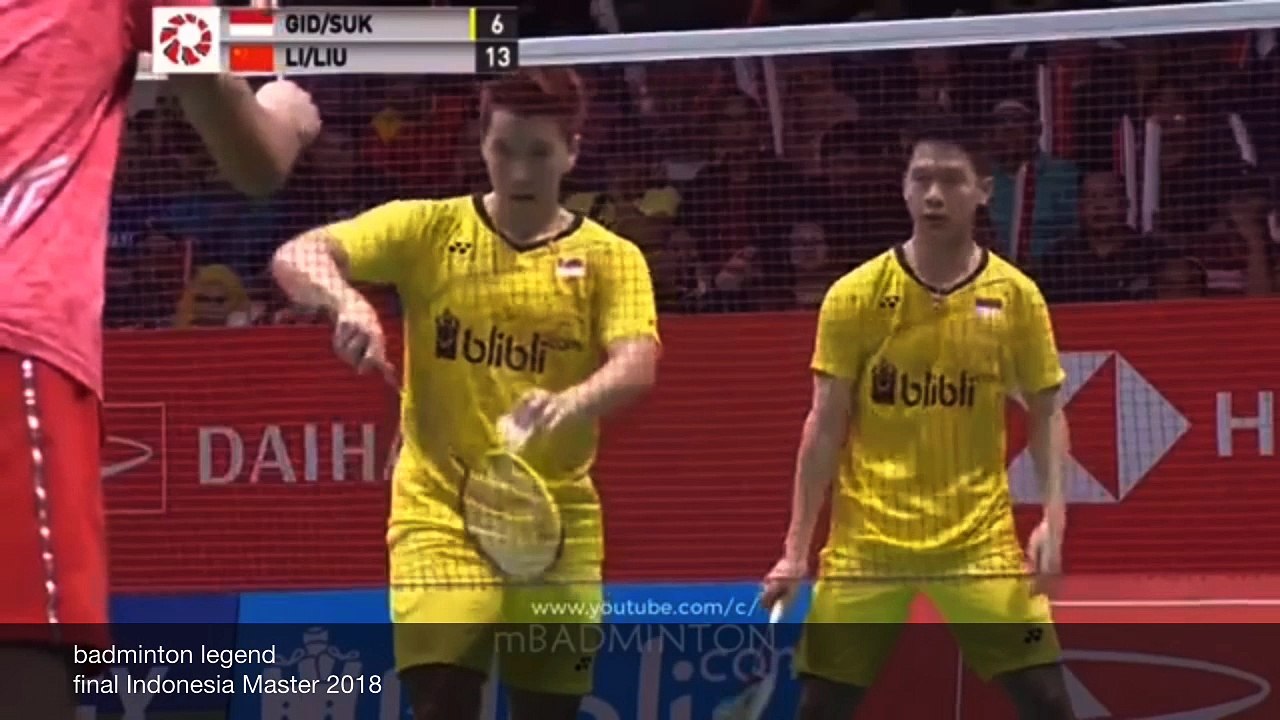 Kevin-Markus vs Li-Liu - Smash & Highlights - Final Indonesia Masters 2018