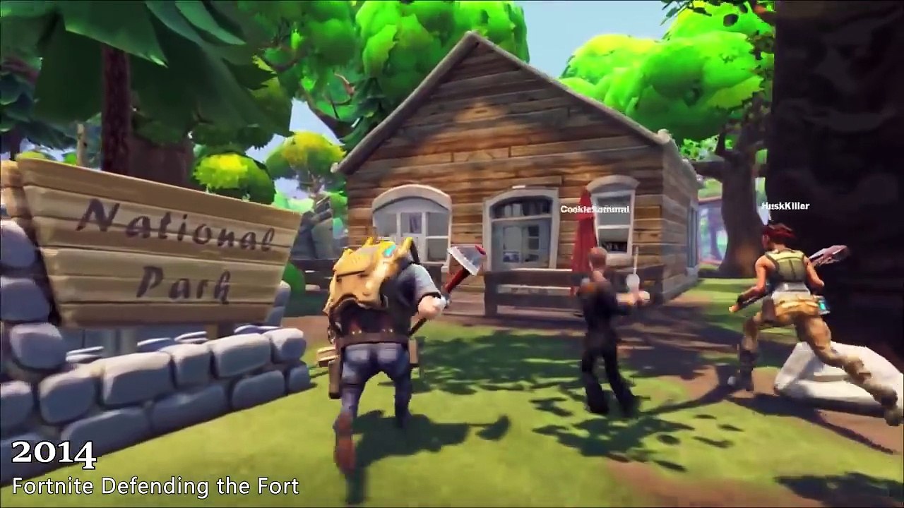 Evolution of Fortnite 2011-2018