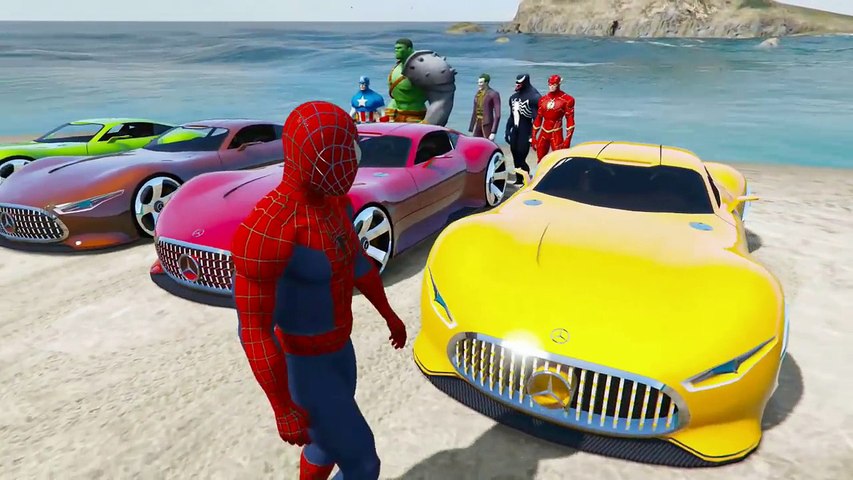 Süper Mercedes ile Tehlikeli Yarış Örümcek Adam ve Süper Kahramanlar Çizgi  Film - video Dailymotion