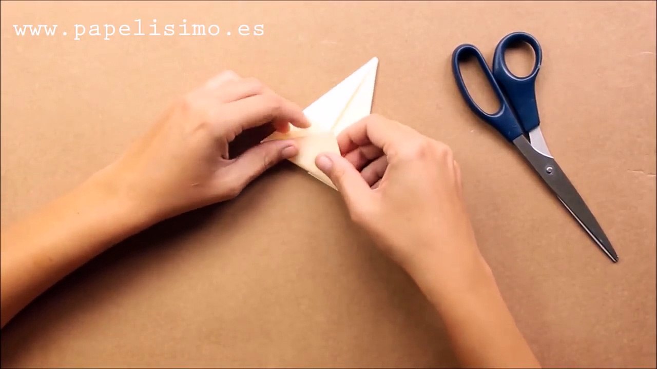 Cómo hacer grulla de papel (origami - papiroflexia)