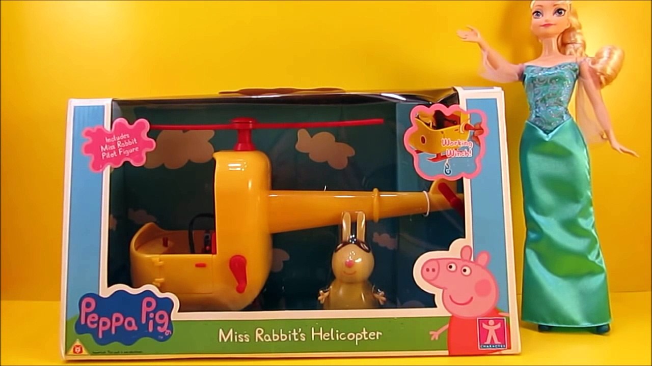 New Peppa Pig Miss Rabbits Helicopter Toy Peppa And George Surprise Egg ...