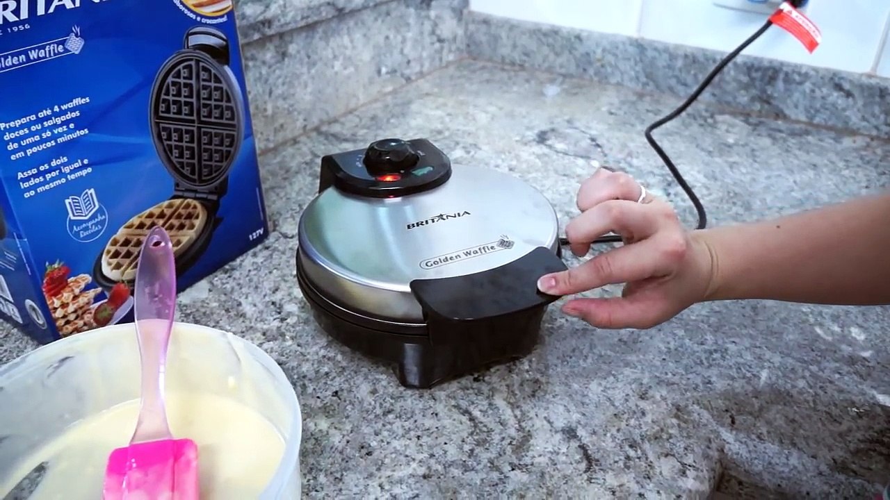 WAFFLE NA MAQUINA BRITANIA - RECEITA/ FUNCIONAMENTO #8
