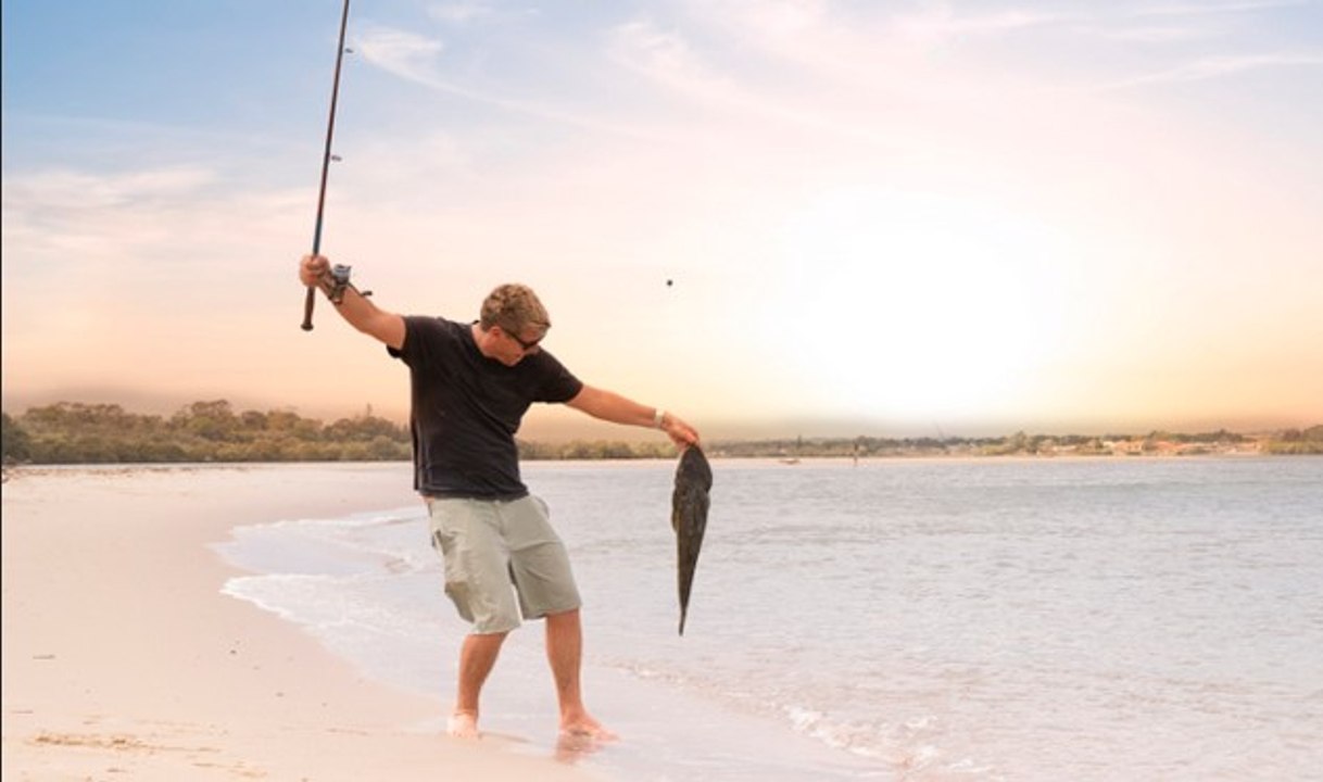 Ultralight Fishing Jelawat fish ( Leptobarbus Hoevenni )on lure Rapala CountDown