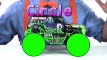 Learn Shapes & Numbers with Toy Monster Trucks with Blippi